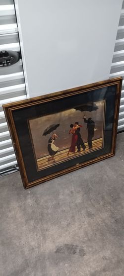Framed Jack Vettriano 'The Singing Butler' Print