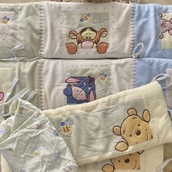 Winnie the pooh crib bumper set cheap