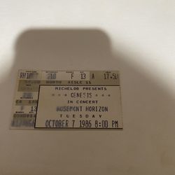 Genesis 1986 Ticket Stub