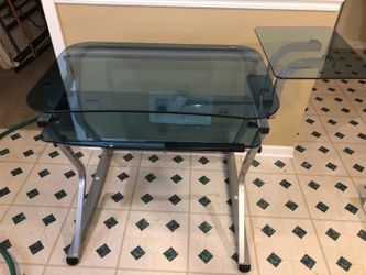 Glass desk