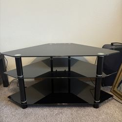 Glass TV Console Stand