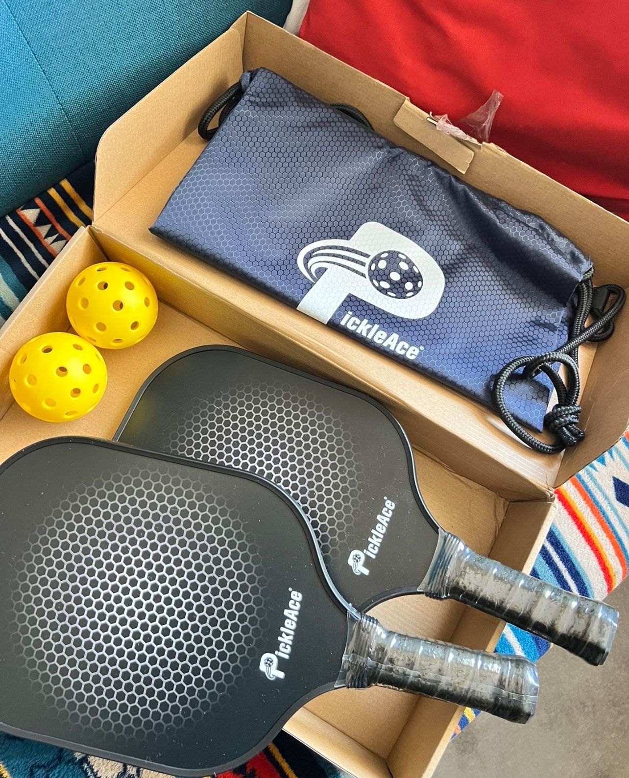 New Pickleball Rackets and Balls With Bag