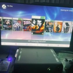 RGH3 Cleaned Xbox 360 Falcon HDMI Loaded 1.1TB Console White With Included Power Cables