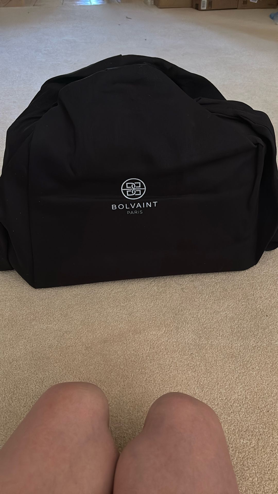 BOLVAINT PARIS Men’s Travel Bag In Nylon & Leather