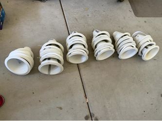 6” Recessed Lighting Baffle Trims – White – Air-Tite – 30Available