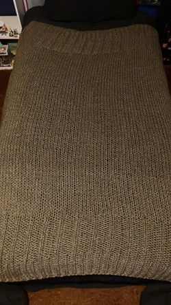 Threshold Studio McGee Chunky Knit Throw Blanket - Olive Green