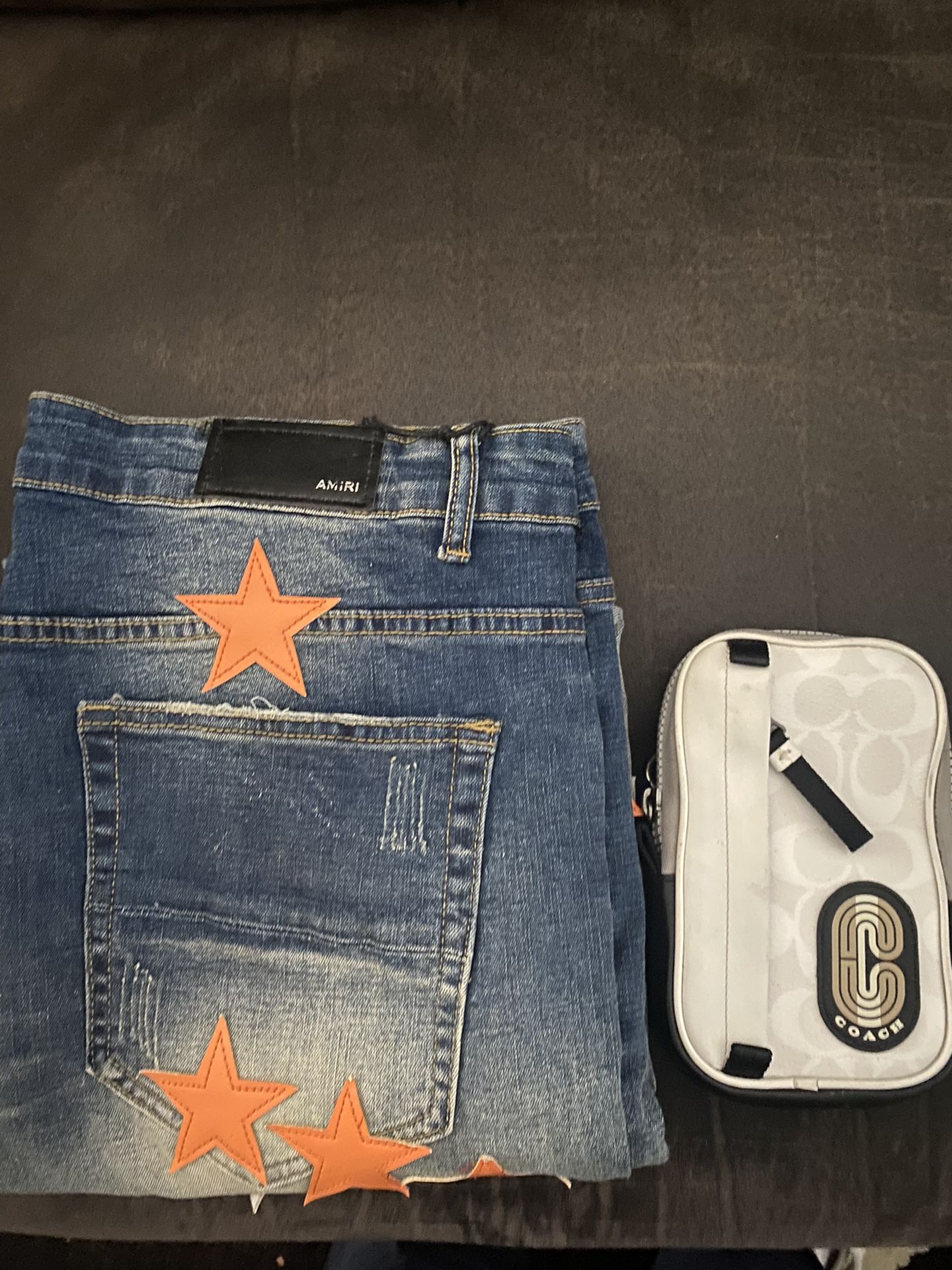 Amiri Jeans And Coach Bag 