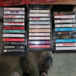 Older Rock And Cool Cassette Collection