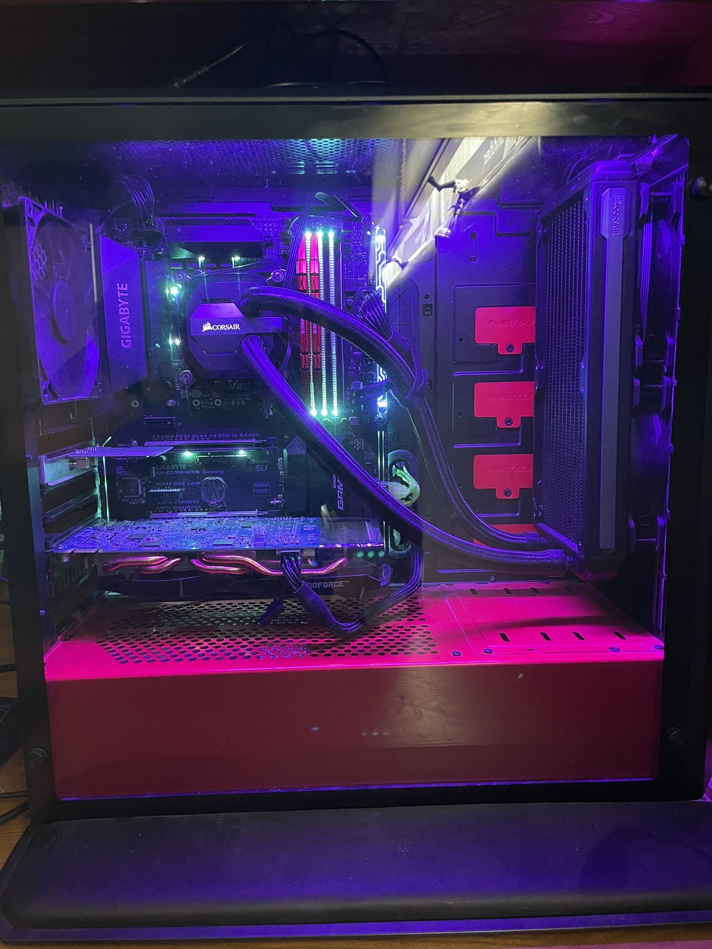 Custom Gaming PC + GTX 1060 MSi (CPU: i7-7700k CPU Cooler: Corsair H100 v2 liquid cooler (x2)