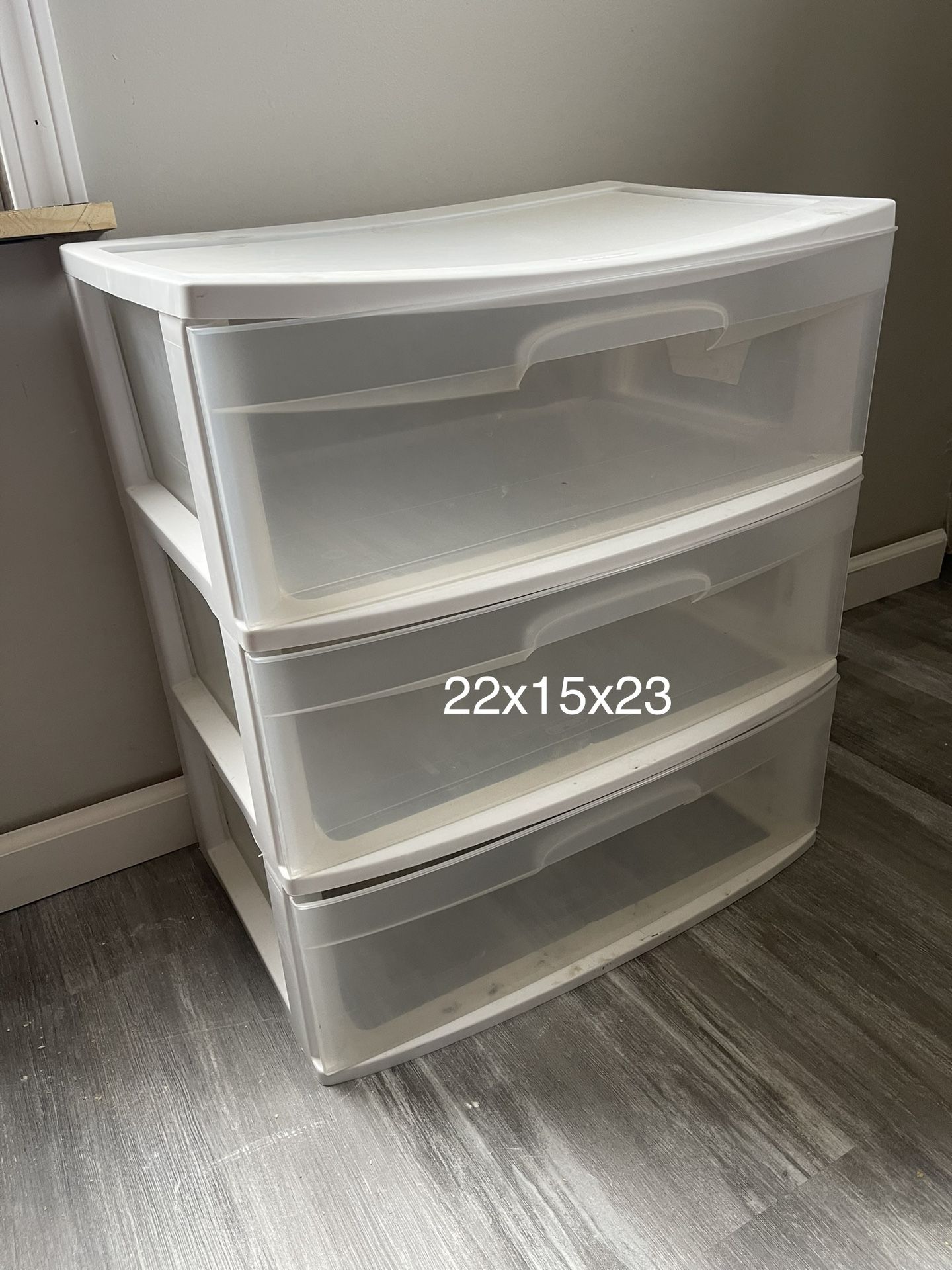 3 Drawer Plastic Storage