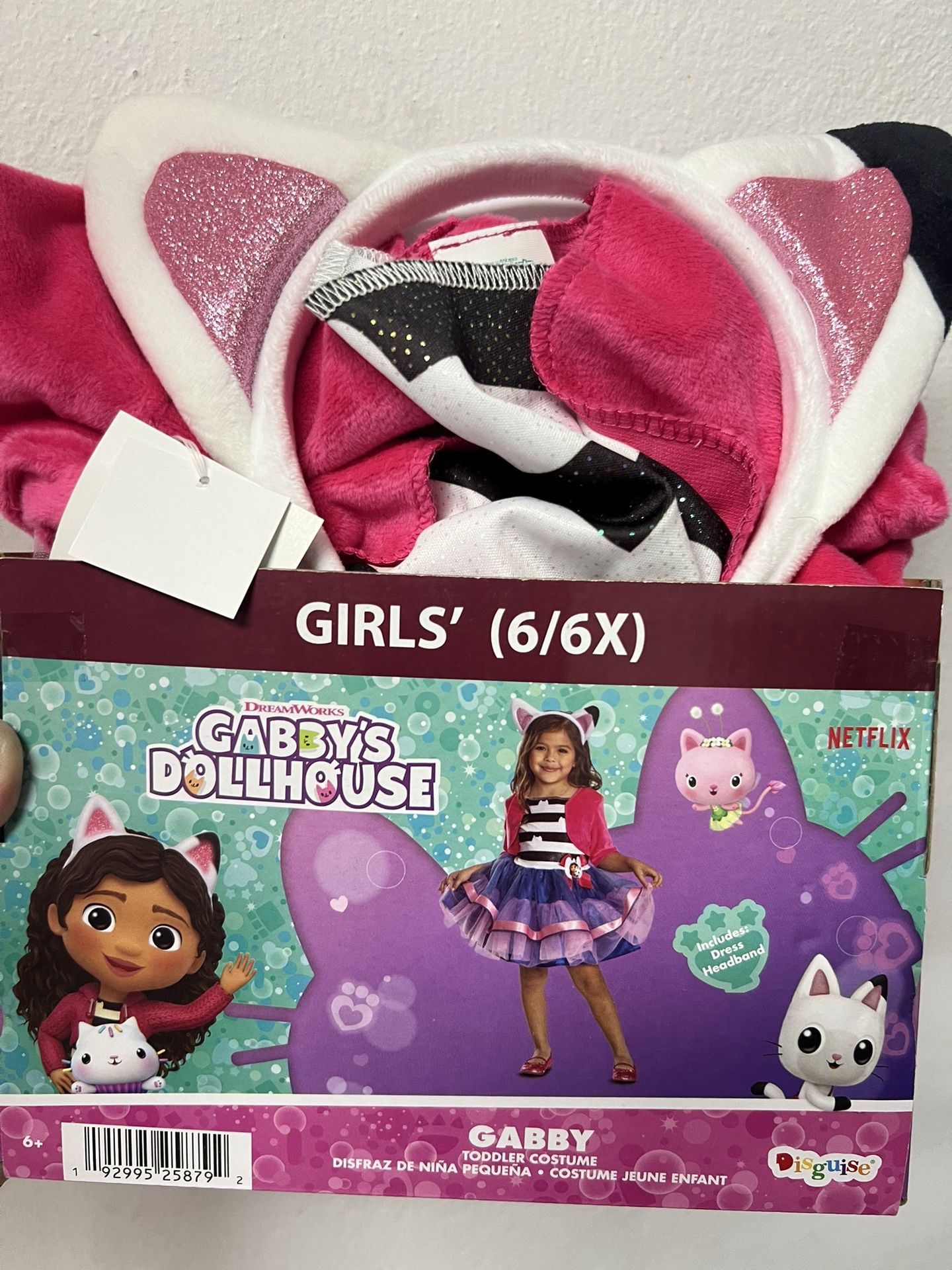 GABBY DOLLHOUSE COSTUME BRAND NEW