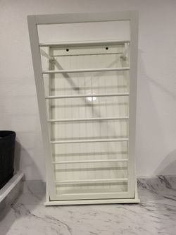 White Wall-Mount Laundry Drying Rack
