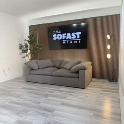 Loveseat Couch Fabric Gray – Model Nixon 