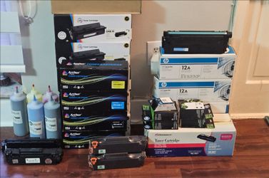 PRINTER INK/TONER ASSORTED ALL FOR $120.00