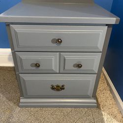 Wood End/Side Table-Gray