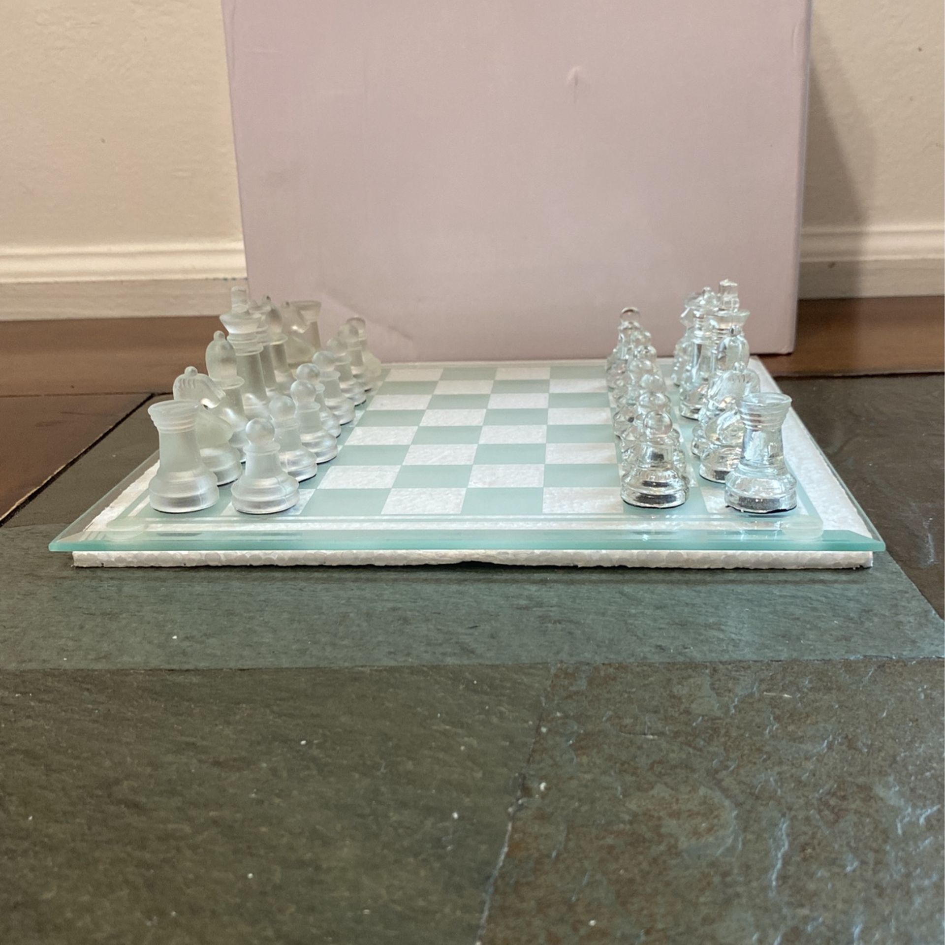 Glass Chess And Checkers Set