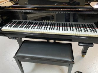 Black Yamaha Baby Grand Piano With Player Unit