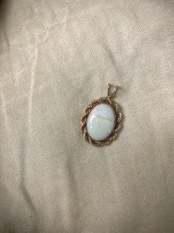 Vintage 14K WEH Gold Filled OPAL Pendant