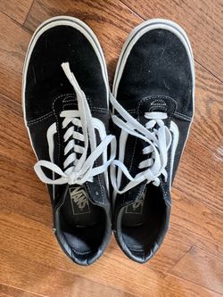 Vans Old Skool Black Suede Sneakers. Men Sz 10.5