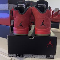 Jordan Retro 5 Red Suede 