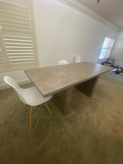 Dining room table with chairs