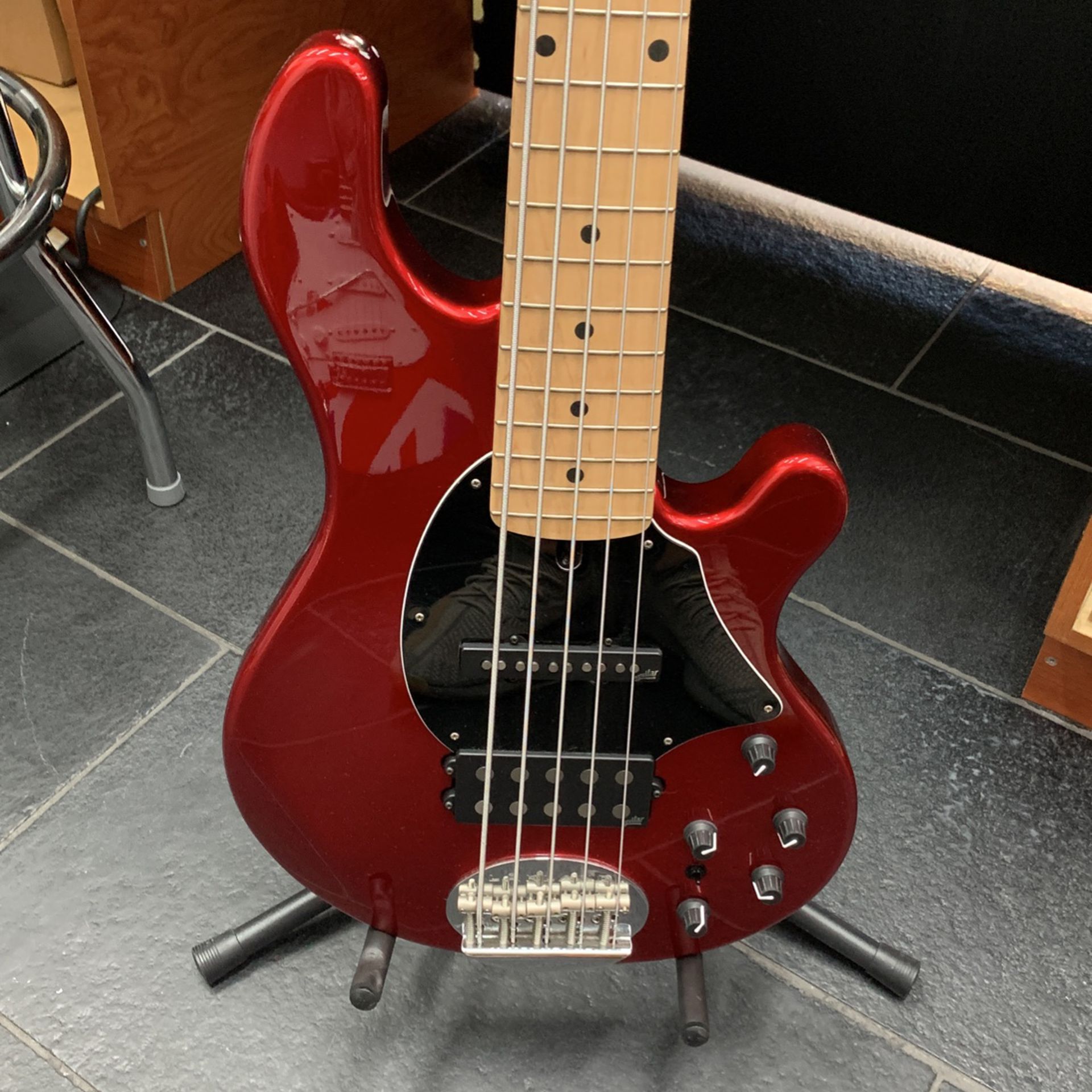 Lākland 55-14 5 String Electric Bass Red