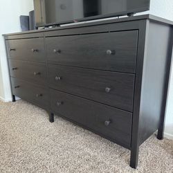 IKEA KOPPANG 6 Drawer Dresser Black-brown Excellent Condition Like New