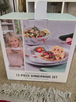 Martha stewart 12 piece dinnerware set