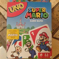 Brand New Super Mario Uno Card Game In Box Unopened