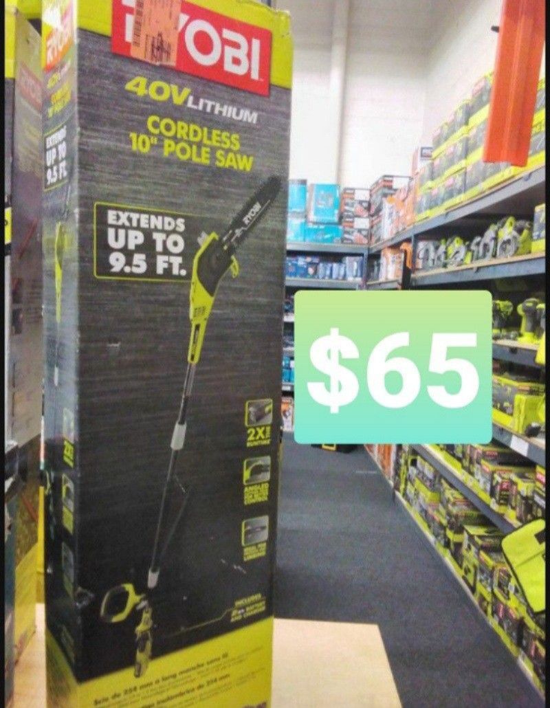 Ryobi 40V Lithium Cordless Pole Saw Tool-Only