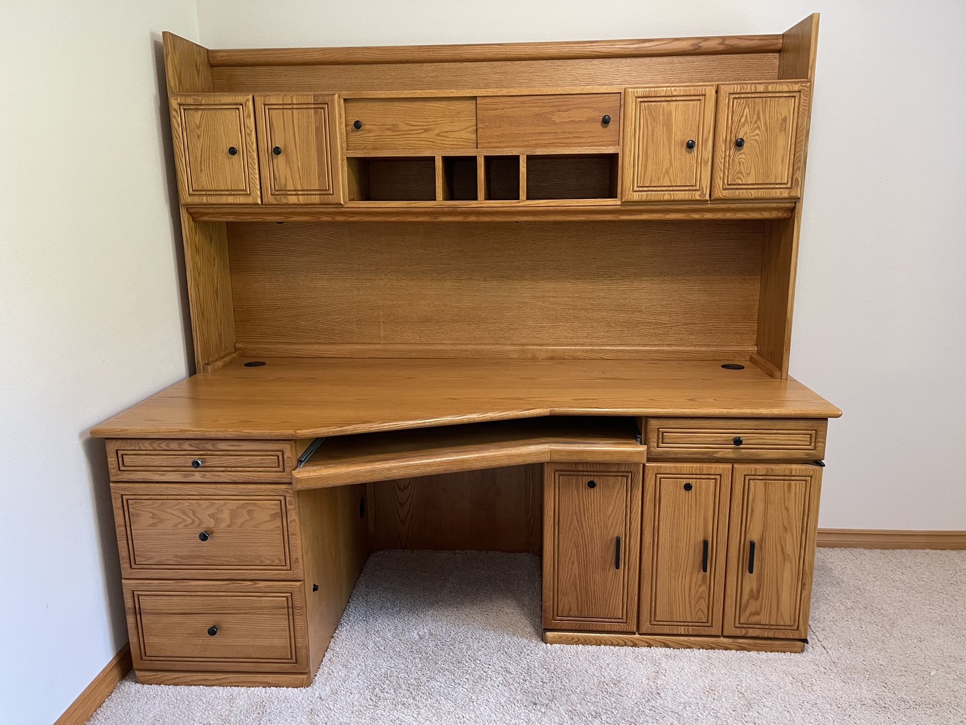 Sturdy Solid Oak Desk
