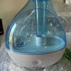 Cool Mist Humidifier - Quiet Air Humidifier for Bedroom, Nursery, Office, & Indoor Plants