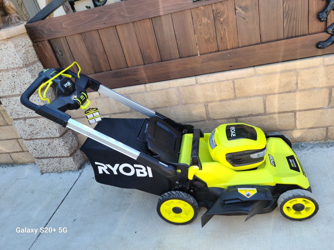 Ryobi 40v Hp Brushless 21-in Cordless Battery Walk Behind Self Propelled Lawn Mower