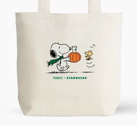 Peanuts + Starbucks Snoopy Canvas Tote - Online Exclusive - bag