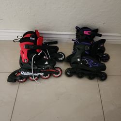 Boys And Girls Adjustable Inline Skates $30 OBO