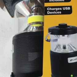 Bluetooth Speaker, Power Bank, Lantern All In One Camping Emergency Storm Flash Light 