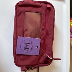 Iris and rainbow trio wallet