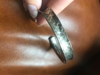 Handmade real silver bracelet with mark