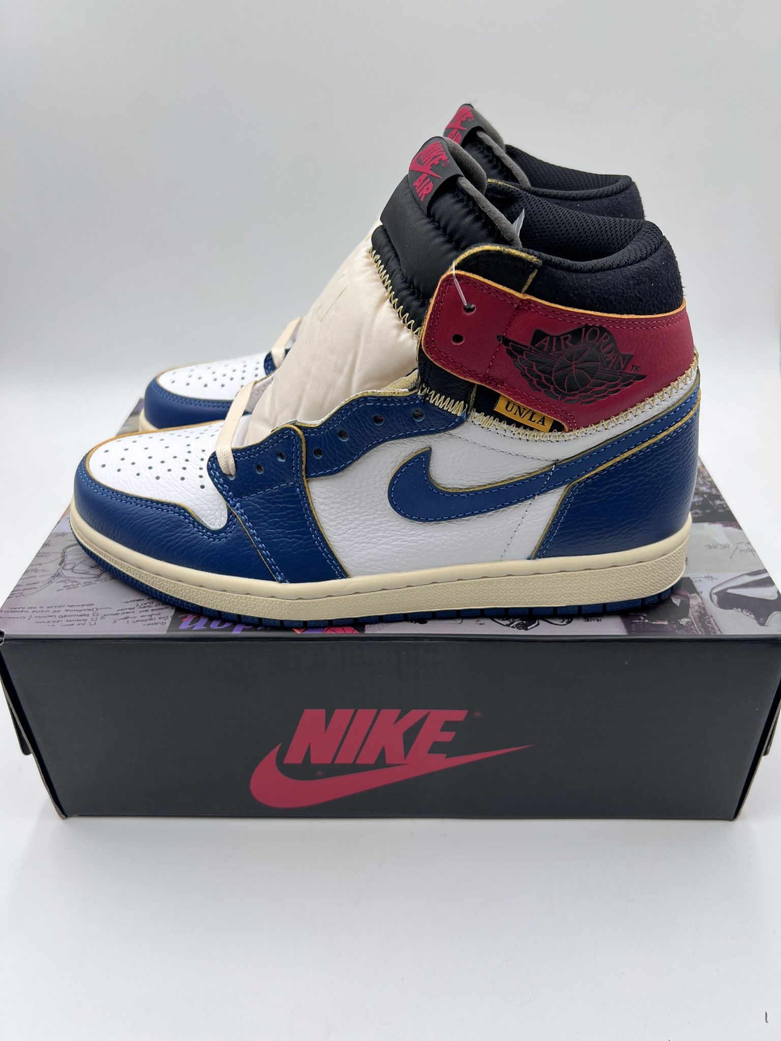 Storm Blue Union Jordan 1 High Top 