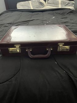 Brown Leather brief Case 
