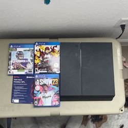 500 GB PS4 With 3 Games 