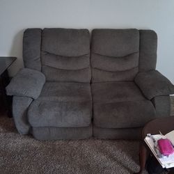 Grey loveseat