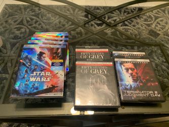 Blue ray/ DVD’s (Star Wars,Terminator,Fifty Shades)