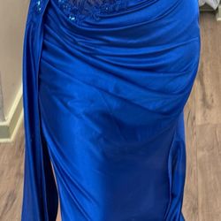 royal blue prom dress(size 12)