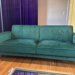Emerald Green couch 