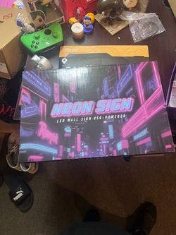 Led neon light and wall sign