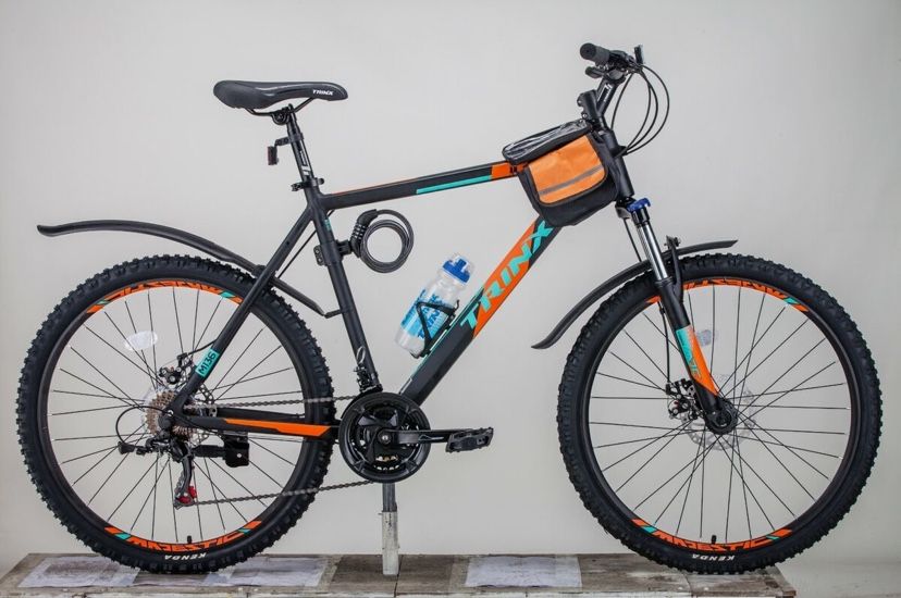 Trinx Mountain Bike 26" 21-Speed with Mudguard,Bottle, Saddle Bag,Lock,Tool.