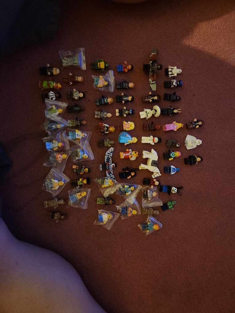 Sixty three Mini legos