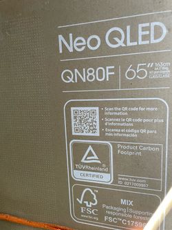 Samsung - 65” Class QN80F  Series Neo QLED Mini LED 4K UHD SamsungVision AI Smart Tizen TV
