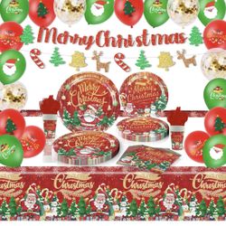 Christmas Party Tableware Decorations Set